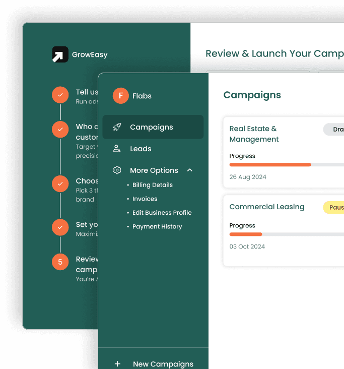 GrowEasy Dashboard Preview