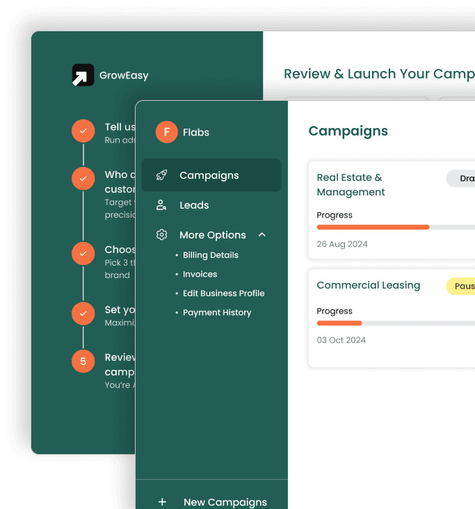 GrowEasy Dashboard Preview