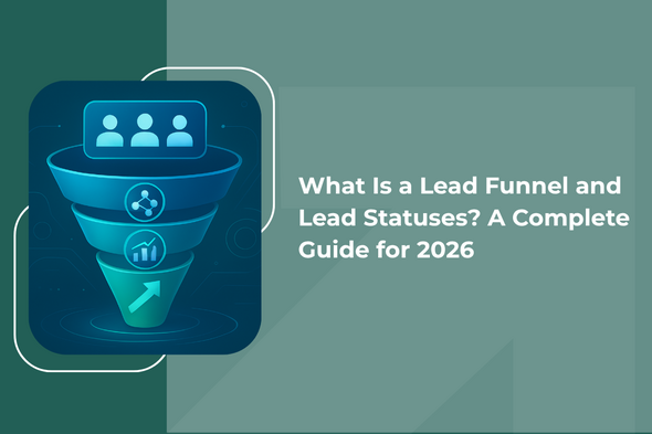Lead funnel illustration showing customer journey stages