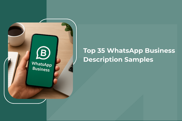 Phone displaying WhatsApp Business app for business profiles.
