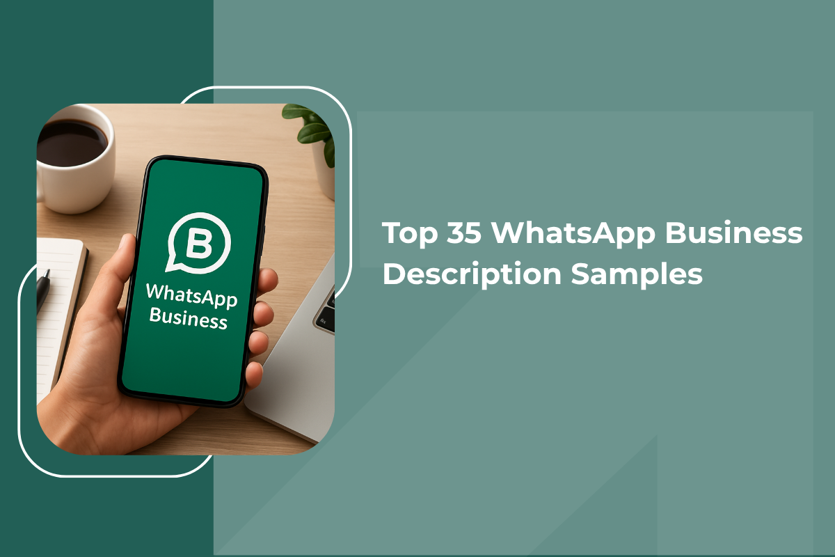 Phone displaying WhatsApp Business app for business profiles.
