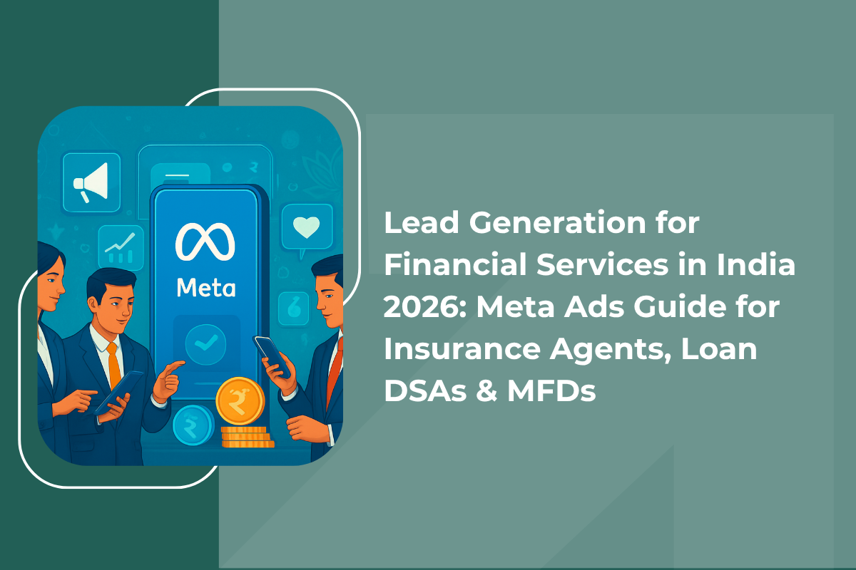 Marketing professionals using smartphones and tablets with Meta platform interface for AI-driven lead generation and digital advertising.